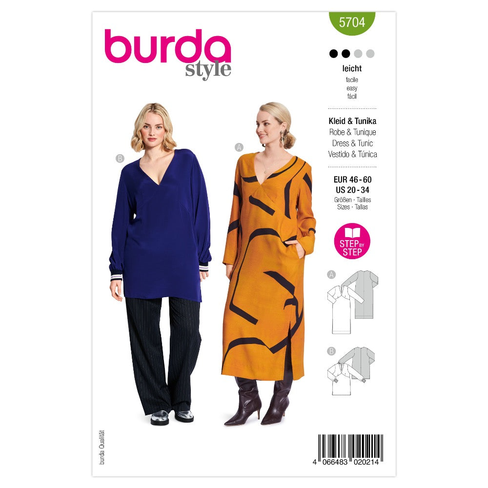 BURDA 5704 Dress / Tunic - Green