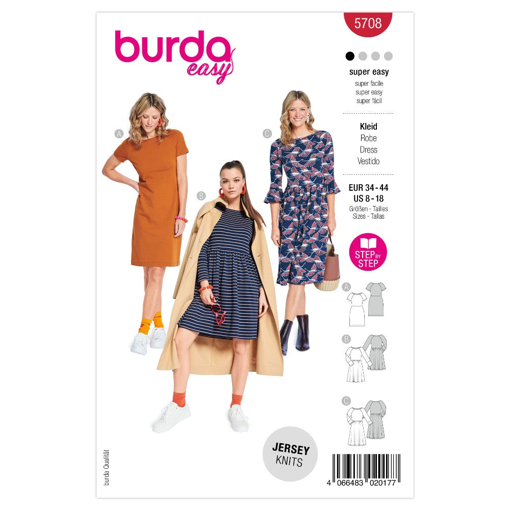 BURDA 5708 Dresses