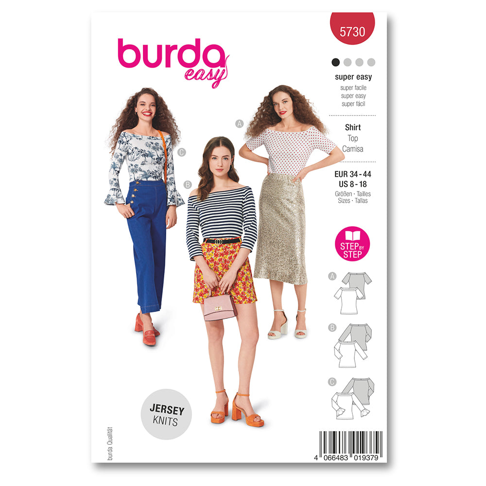 BURDA Envelope Sewing Pattern 5730 Top