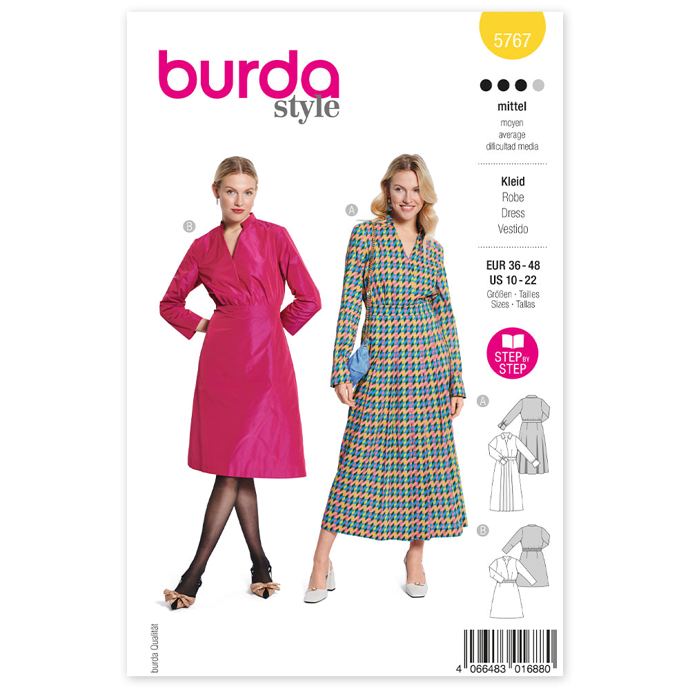 BURDA Envelope Sewing Pattern 5767 Dress