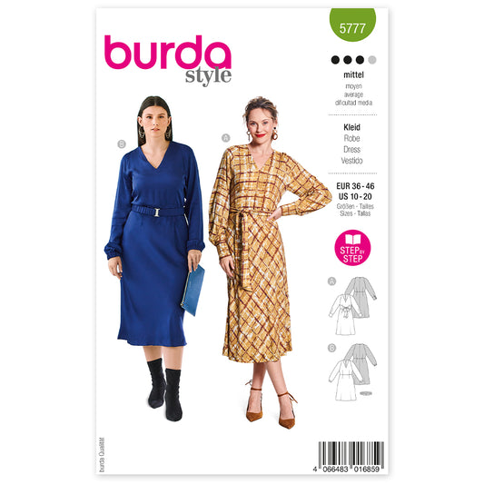 BURDA Sewing Pattern 5777 Dress