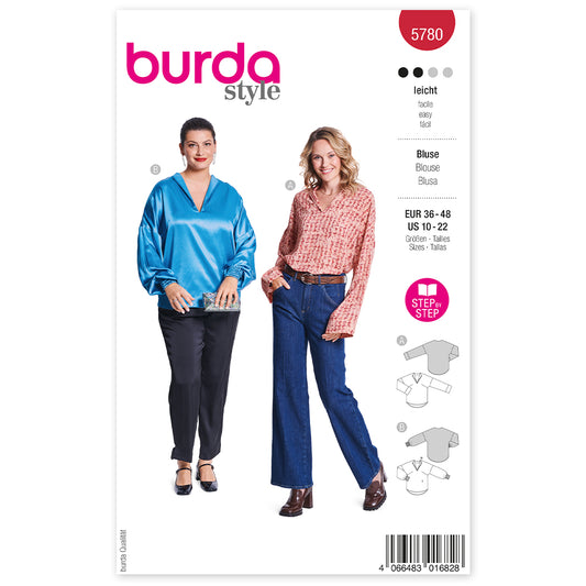 BURDA Sewing Pattern 5780 Blouse