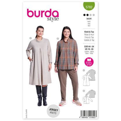 BURDA Sewing Pattern 5782 Dress & Pullover