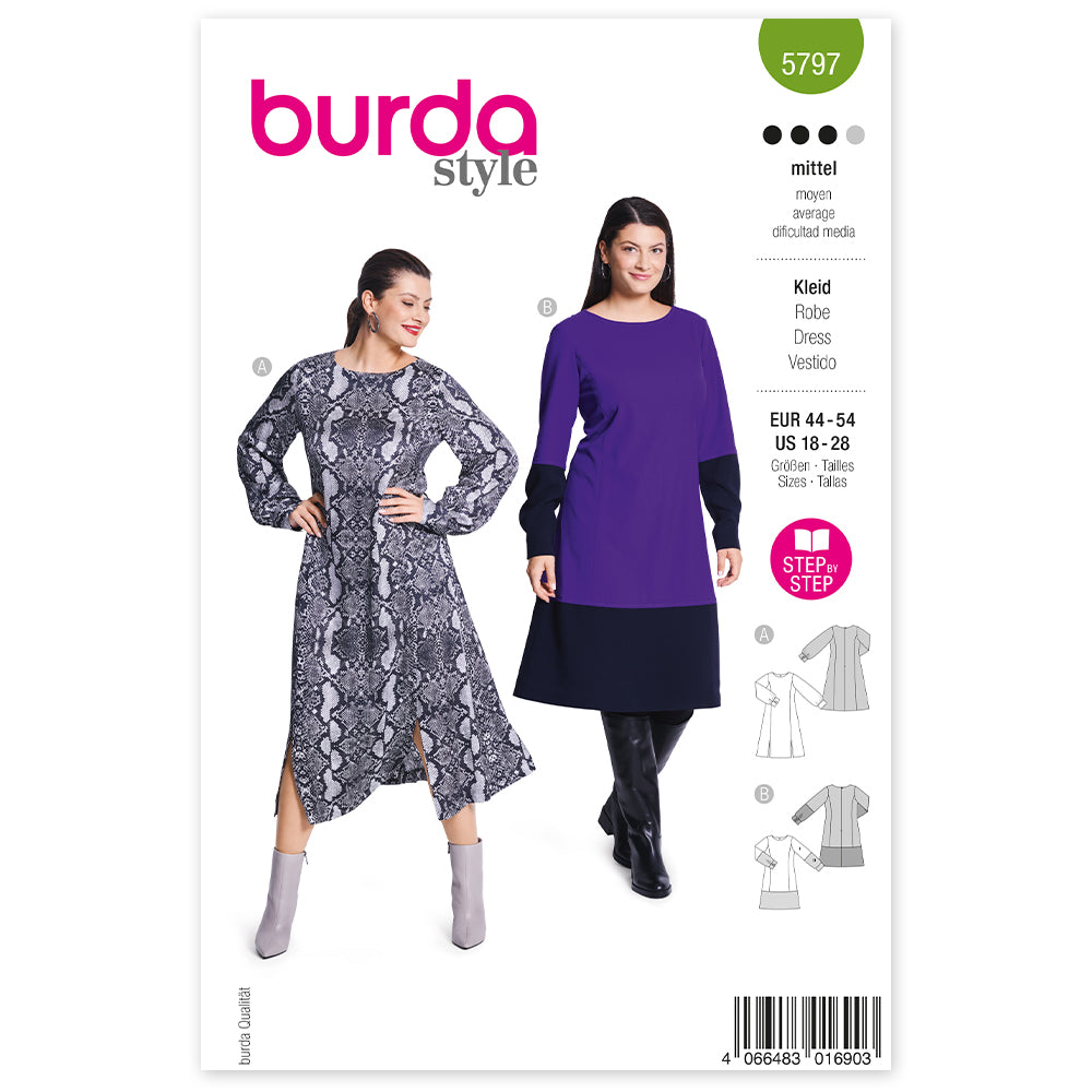 BURDA Sewing Pattern 5797 Dress
