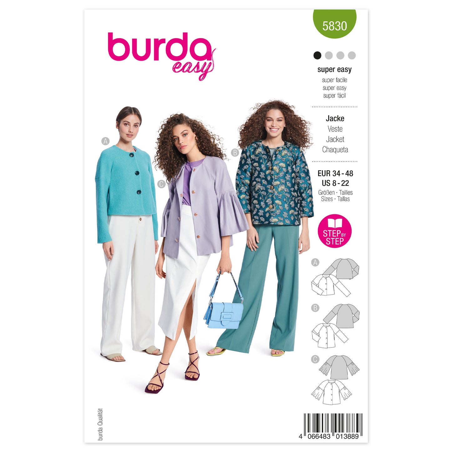 BURDA - 5830 Misses' Jacket