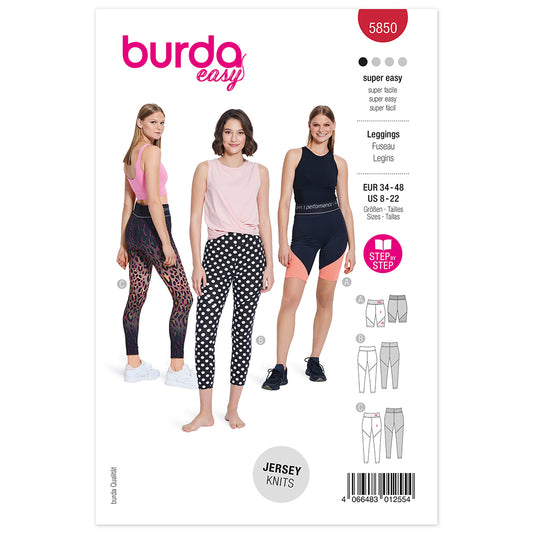 Burda - 5850 Leggings
