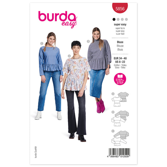 BURDA Pattern 5856 Blouse