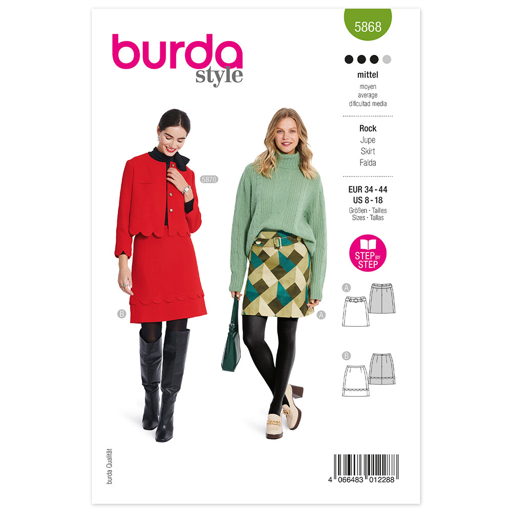 Burda - 5868 Skirt