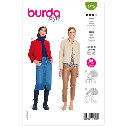 BURDA Pattern 5870 Jacket