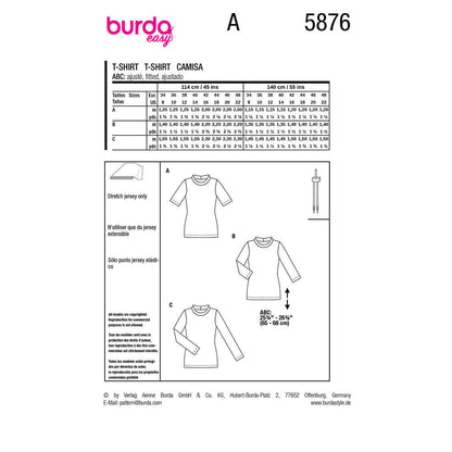 BURDA Pattern 5876 Top