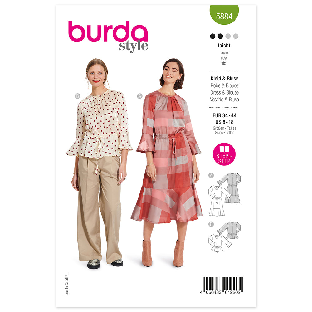 Burda - 5884 Blouse & Dress