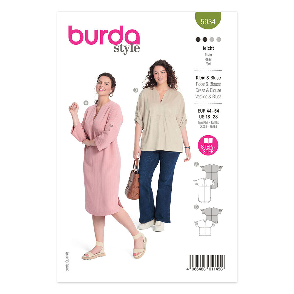 BURDA - 5934 Loose Fitting Dress