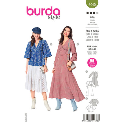 BURDA Dress / Blouse Sewing Pattern 6040