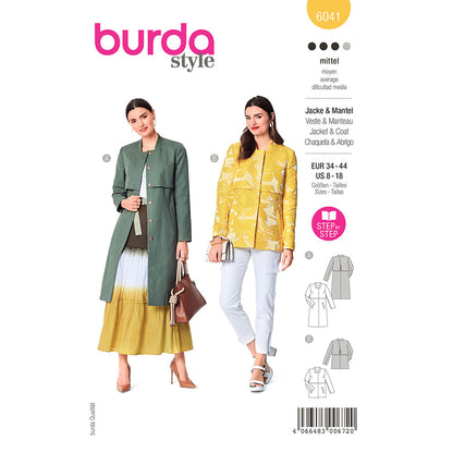 BURDA Coat / Jacket Sewing Pattern 6041