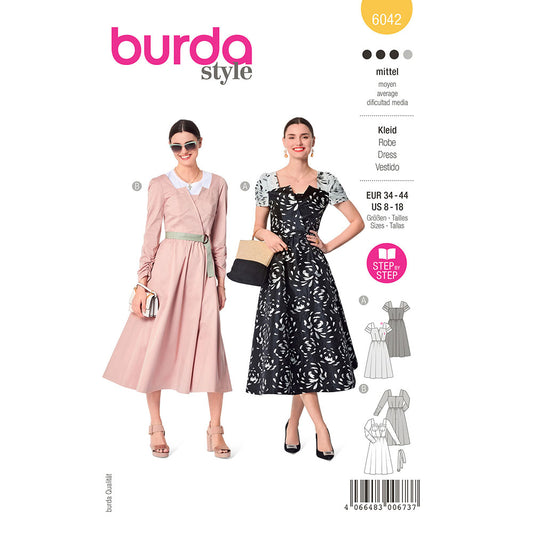 BURDA Dress Sewing Pattern 6042