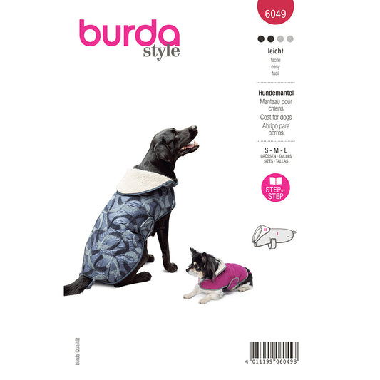 BURDA Dog Coat Sewing Pattern 6049