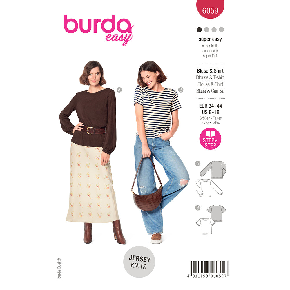BURDA Top / Blouse Sewing Pattern 6059