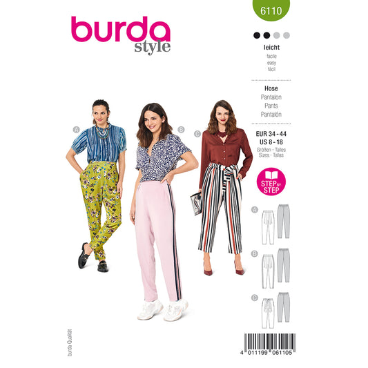BURDA - 6110 Trousers/Pants