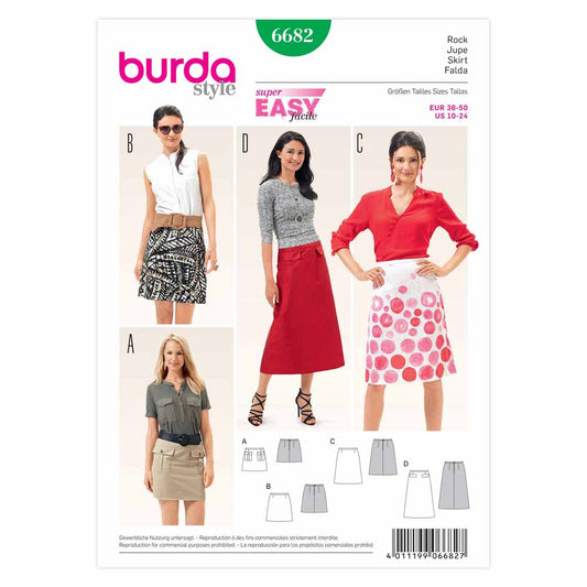 BURDA - 6682 Ladies Skirt