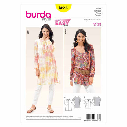BURDA Tunic Sewing Pattern 6683