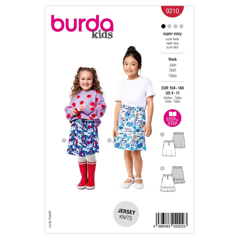 BURDA 9210 Mini Skirts