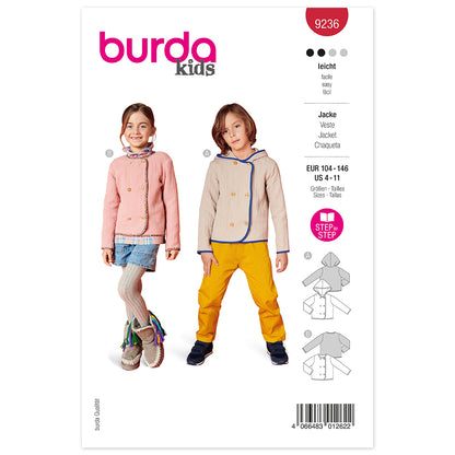 BURDA Sewing Pattern Pattern 9236 Jacket