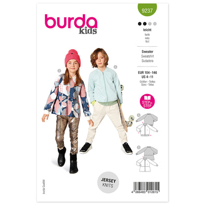 BURDA Sewing Pattern Pattern 9237 Blouson Top