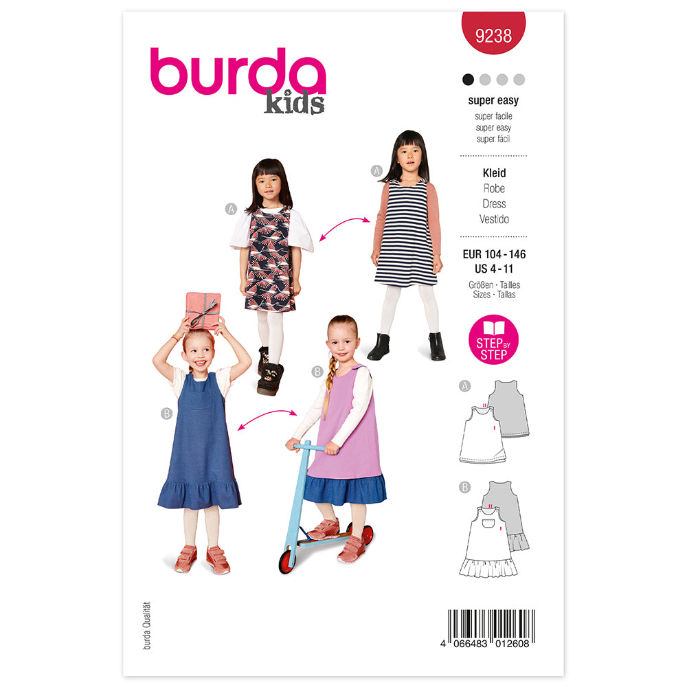 BURDA Sewing Pattern Pattern 9238 Dress