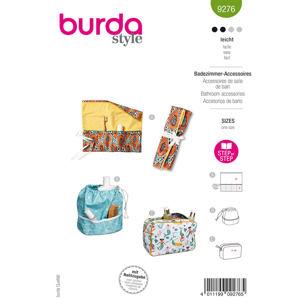 BURDA 9276 Bathroom Accessories Sewing Pattern