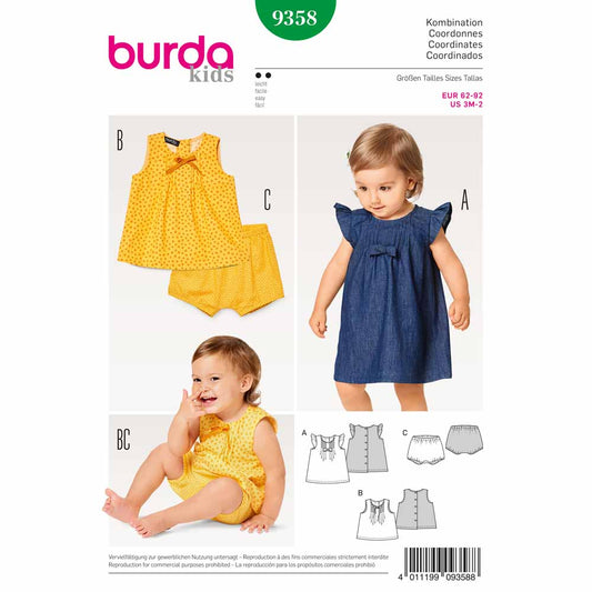 BURDA Sewing Pattern Pattern 9358 Child Dress
