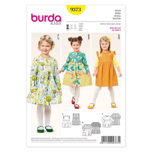 BURDA Sewing Pattern Pattern 9373 Child Dress