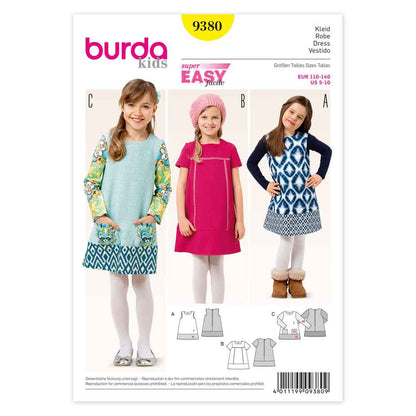 BURDA Sewing Pattern Pattern 9380 Child Dress