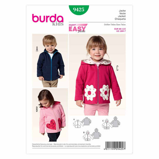 BURDA - 9425 Child Jacket Unisex