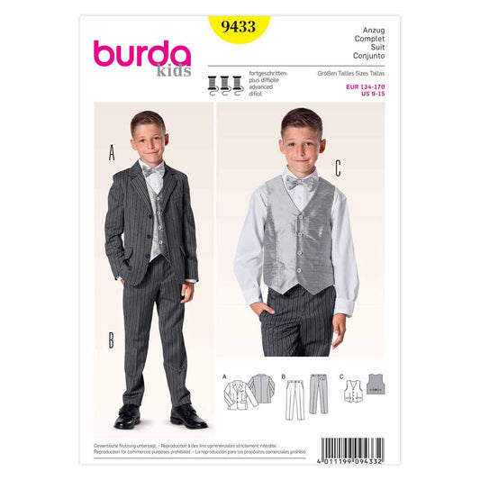 BURDA - 9433 Child Suit