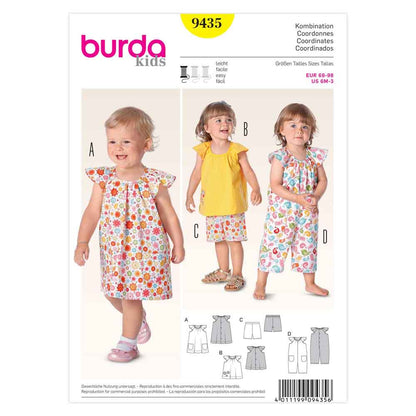 BURDA Kids Sewing Pattern 9435 Kids Coordinates