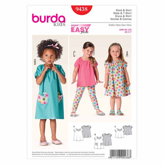 BURDA - 9438 Child Dress/Top
