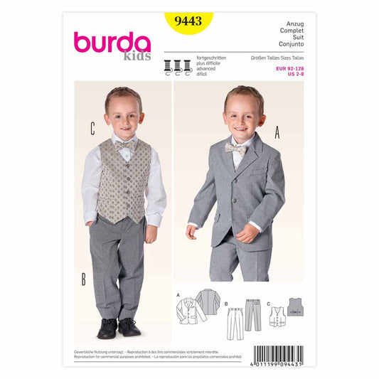 BURDA - 9443 Child Suit