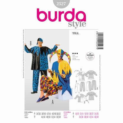 BURDA Carnival Sewing Pattern Pattern 2527 Adult Costume Pattern Till