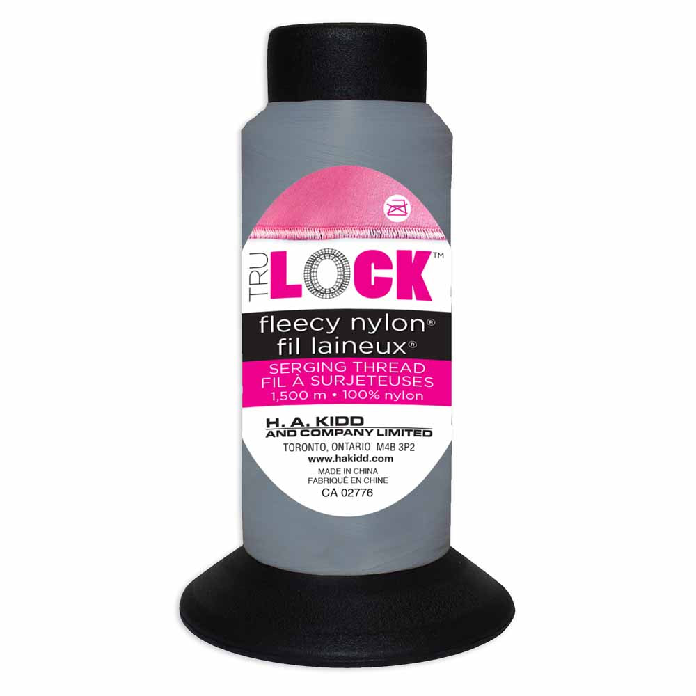 TRULOCK Fleecy Nylon Serging Thread – 1500 m – Grey