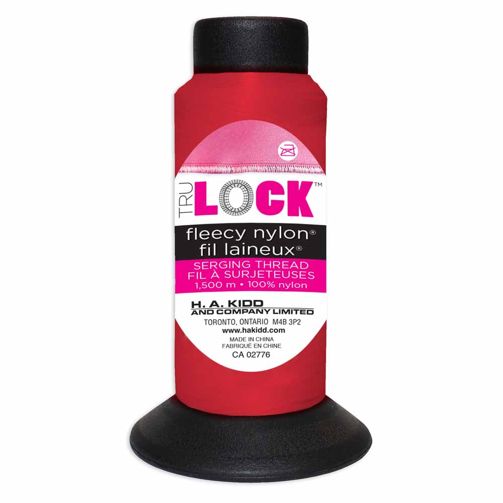 TRULOCK Fleecy Nylon Serging Thread – 1500 m – Red