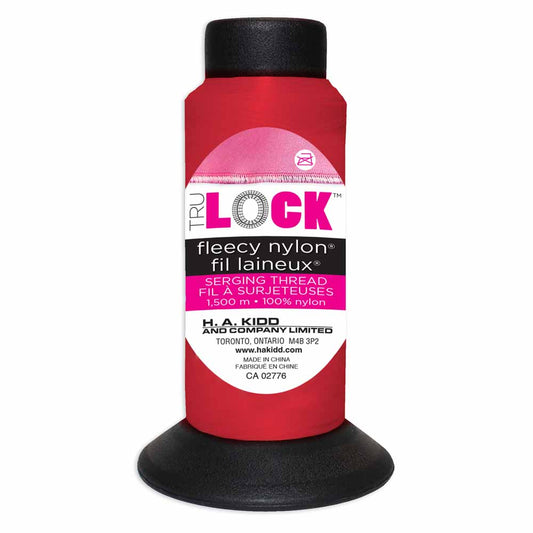 TRULOCK Fleecy Nylon Serging Thread – 1500 m – Red