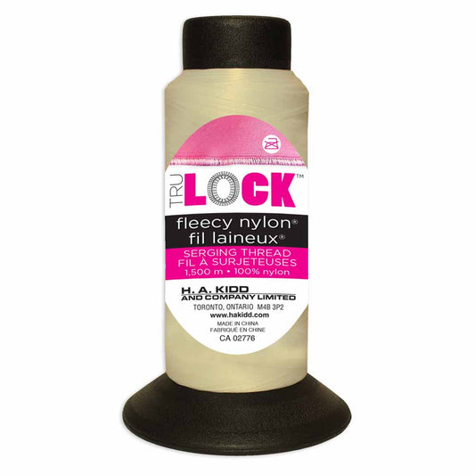 TRULOCK Fleecy Nylon Serging Thread – 1500 m – Ecru