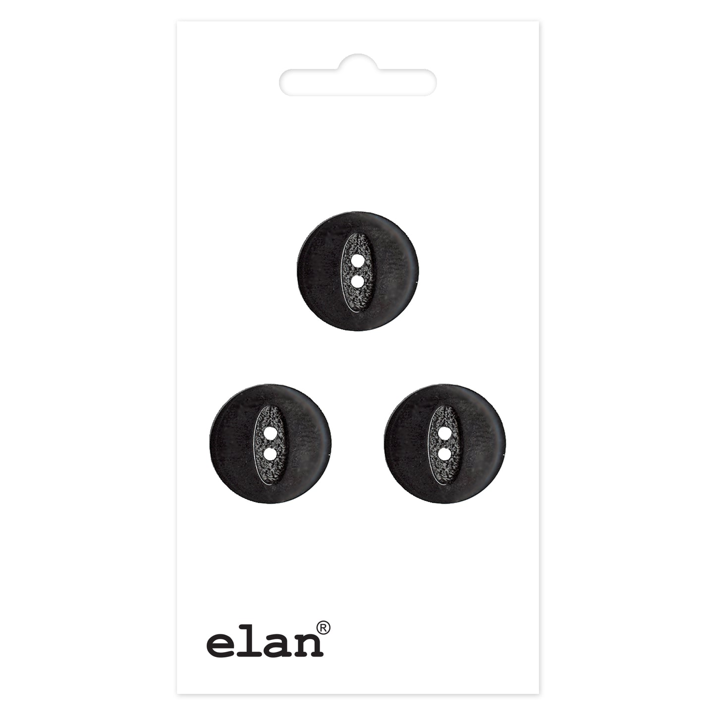 ELAN 2 Hole Button - 15mm (5/8) - 3 count