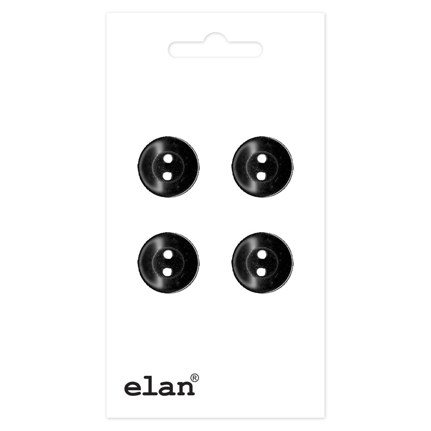 ELAN 2-hole Sew-Through Button, 12mm (1/2in), 4-Count