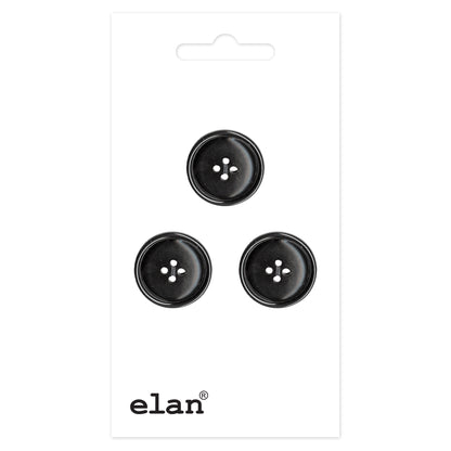 ELAN 4-hole Sew-Through Button, 15mm (5/8in), 3-Count