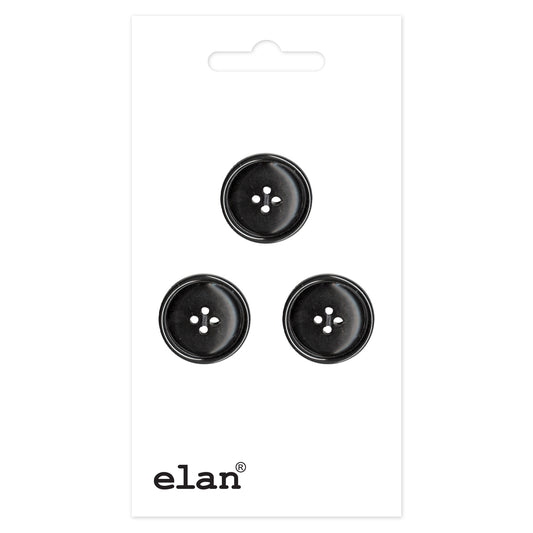 ELAN 4-hole Sew-Through Button, 15mm (5/8in), 3-Count