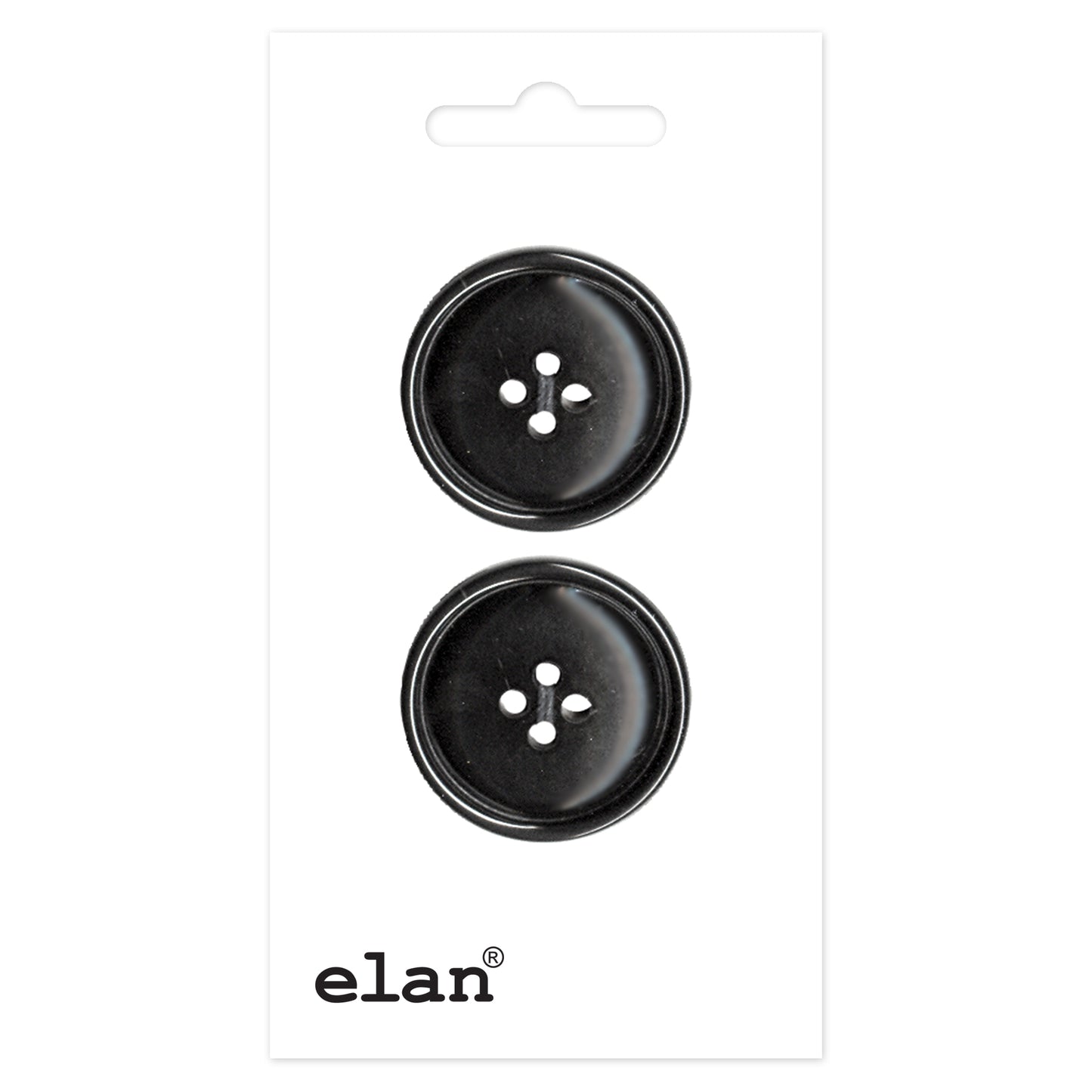ELAN 4 Hole Button - 23mm (7/8) - 2 count