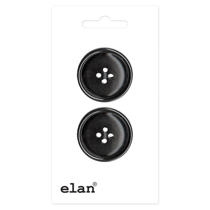 ELAN 4-hole Sew-Through Button, 23mm (7/8in), 2-Count