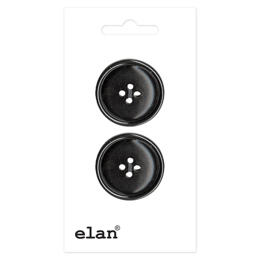 ELAN 4-hole Sew-Through Button, 23mm (7/8in), 2-Count