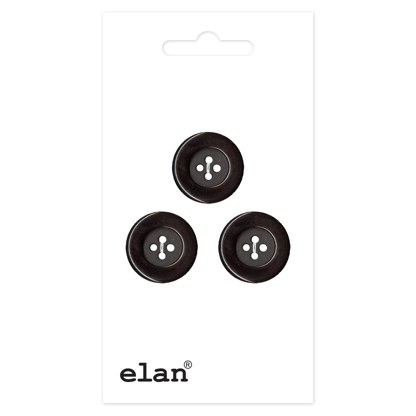 ELAN 4 Hole Button - 15mm (5/8) - 3 count